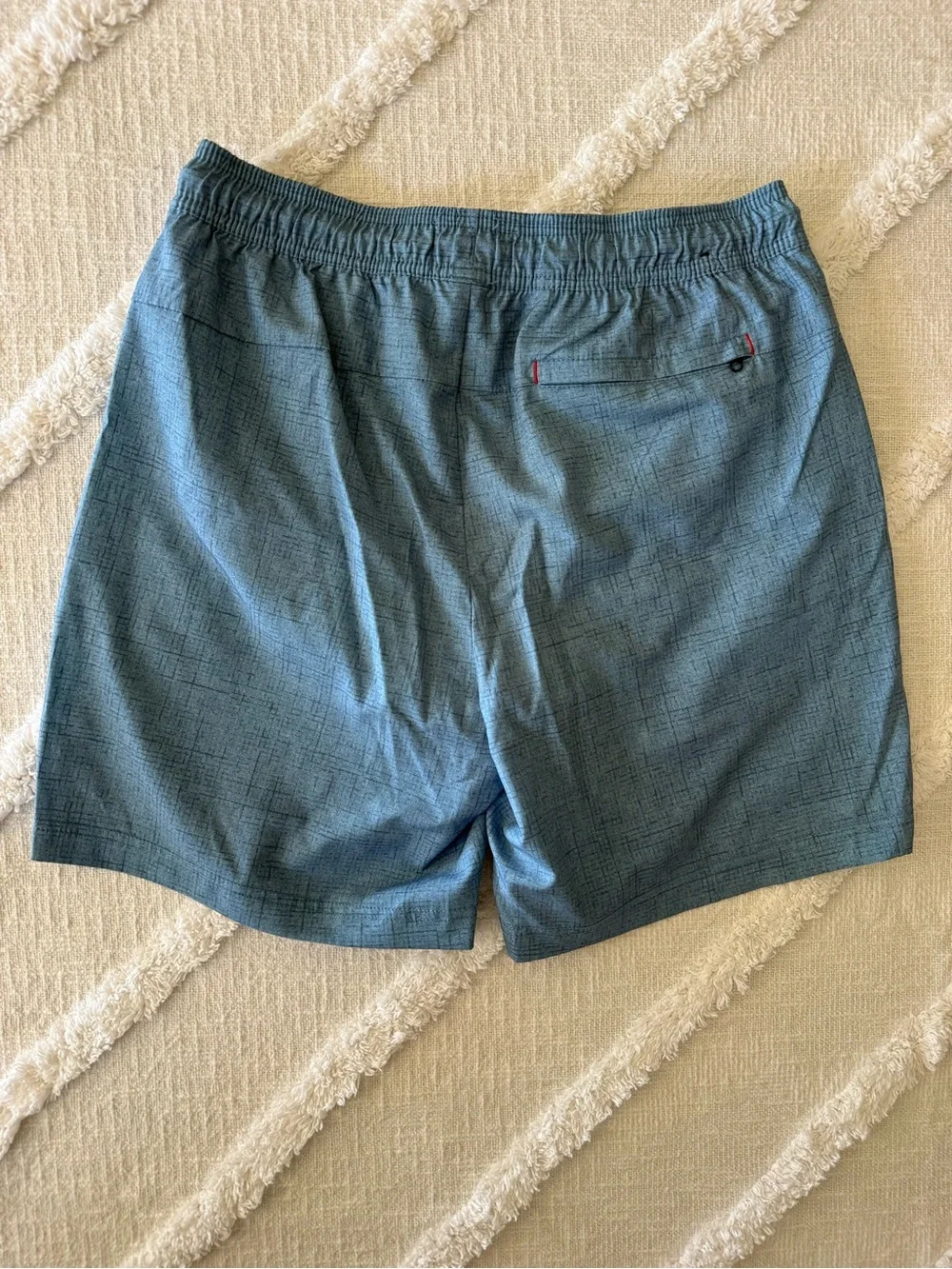 Men's Blue Drawstring Swim Shorts